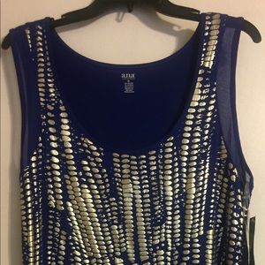 Electric Blue Sleeveless Shirt